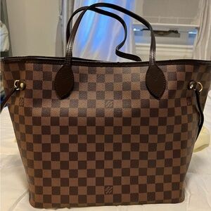 Authentic LV Neverfull Damier Ebene MM